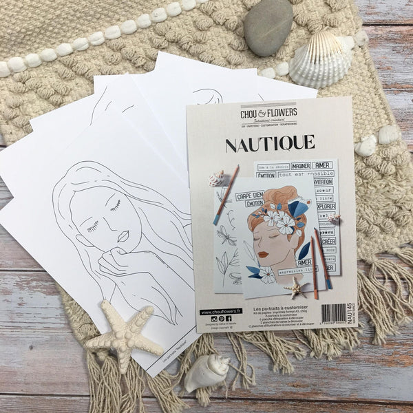 CHOU&FLOWERS Nautique | Les Portraits a Customiser | Portraits to Customise