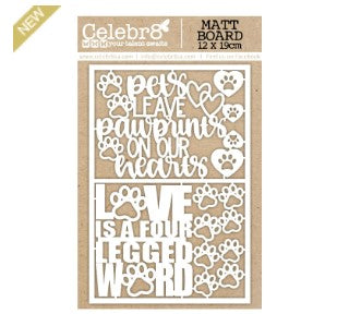 CELEBR8 Whiskers & Pawprints | Matt Board Equi | Mini Titles