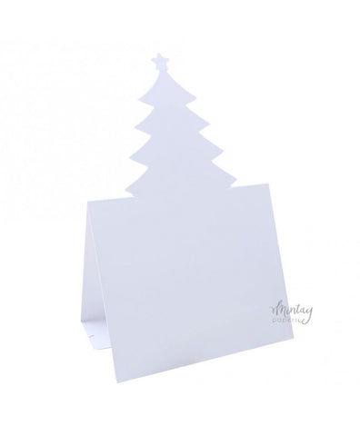 MINTAY BASIC Christmas Tree Card Base | White