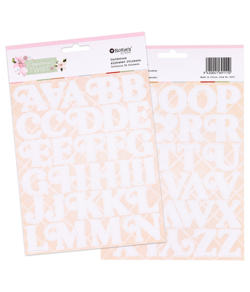 ROSIE'S STUDIO Peppermint Twist | Alphabet Stickers