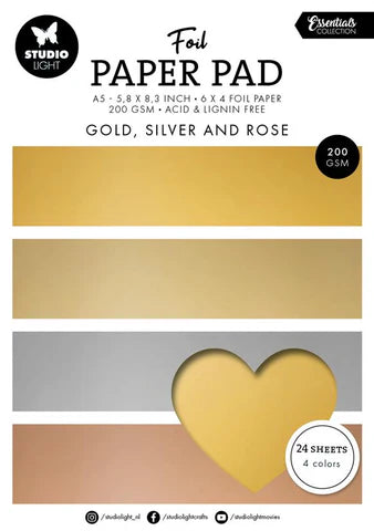 STUDIOLIGHT Paper Pad | Foil | A5