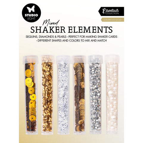 STUDIOLIGHT | Essentials Collection | Mixed Shaker Elements | Luxurious Gold
