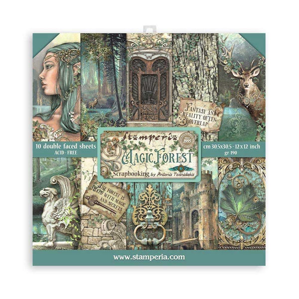 STAMPERIA Magic Forest | 12 x 12 Paper Pad