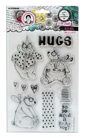 STUDIOLIGHT | Art By Marlene | Clear Stamps | Bear Hugs