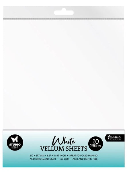 STUDIOLIGHT | VELLUM SHEETS | White