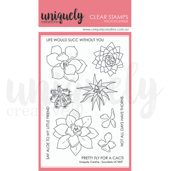 UNIQUELY CREATIVE Clear Stamps | Succulents