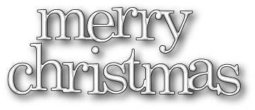 POPPYSTAMPS Jumbled Merry Christmas Die