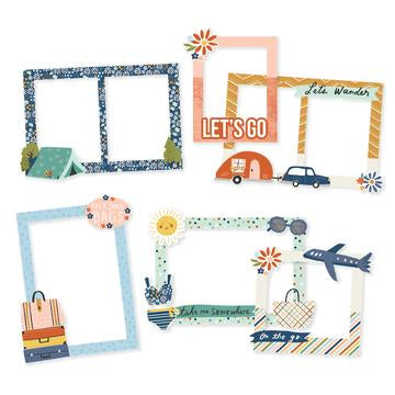 SIMPLE STORIES Safe Travels Chipboard Frames