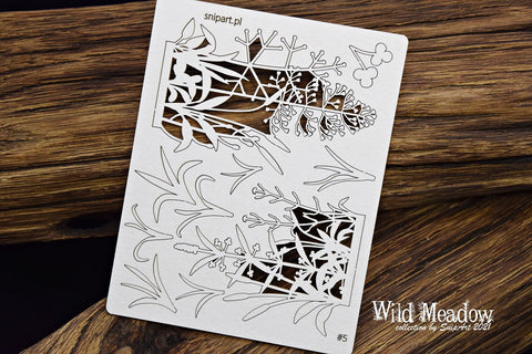 SNIPART Wild Meadow | Border 5 | Chipboard