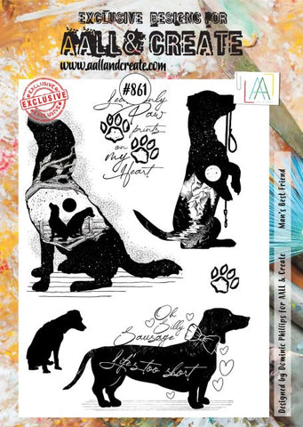 AALL & CREATE Stamp | #861 | Man's Best Friend