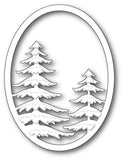 MEMORY BOX Snowy Pine Oval Die