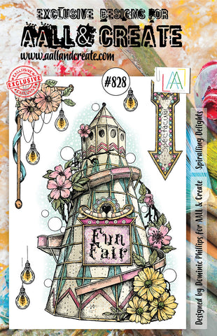 AALL & CREATE Stamp | #828 | Spiralling Delights