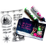 STUDIOLIGHT Art By Marlene | Merry & Bright | Snowglobe Stamp Set