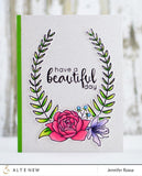 ALTENEW Floral Frame Stamp Set