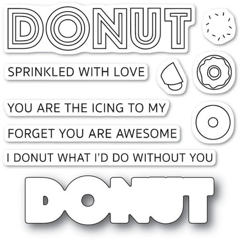 POPPYSTAMPS Clear stamps - Donut What I'd Do