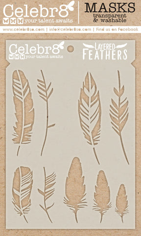 CELEBR8  MASK | Beautiful Life | Layered Feathers