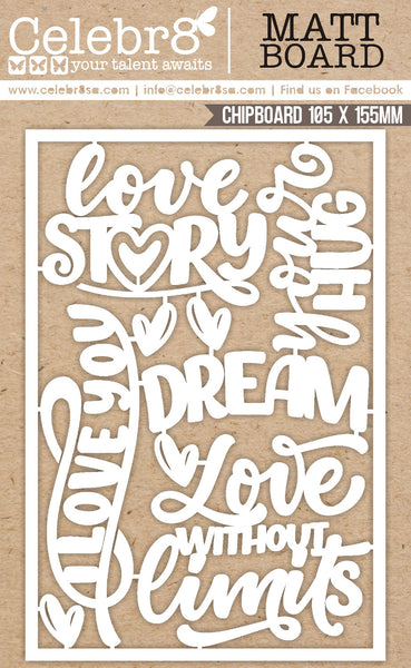 CELEBR8 Equi Card | Love Story | Title and Words