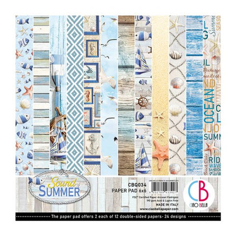 CIAO BELLA Paper Pad | The Sound of Summer | 6x6