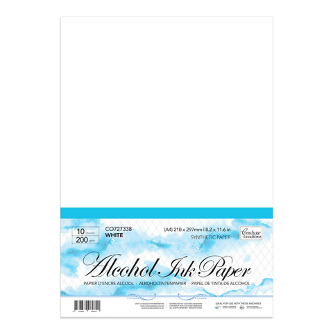 COUTURE CREATIONS Yupo Paper White | 3 sheets
