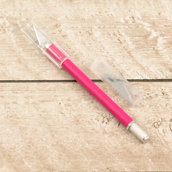 COUTURE CREATIONS Craft Knife | Pink Soft Grip