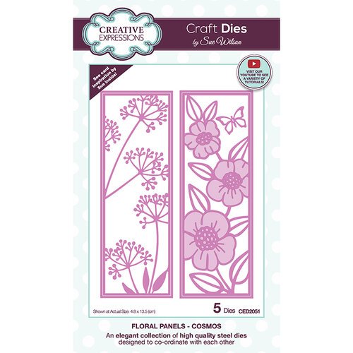CREATIVE EXPRESSIONS Craft Dies | Floral Panels | Cosmos