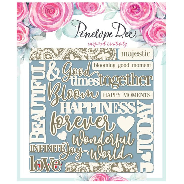 PENELOPE DEE Gardenia | Word Sentiments – SCRAP-IT DESIGN STUDIO