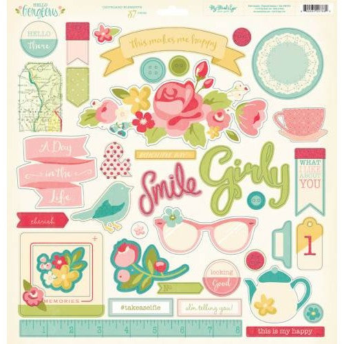 MME - Hello Gorgeous - Chipboard Elements