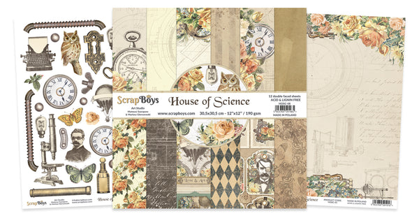 SCRAPBOYS House of Science | 12x12 Paper Pad