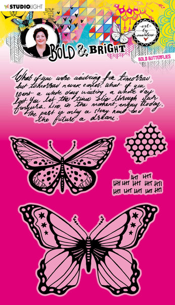 STUDIOLIGHT | Art By Marlene | Bold & Bright | Bold Butterflies Stamp Set