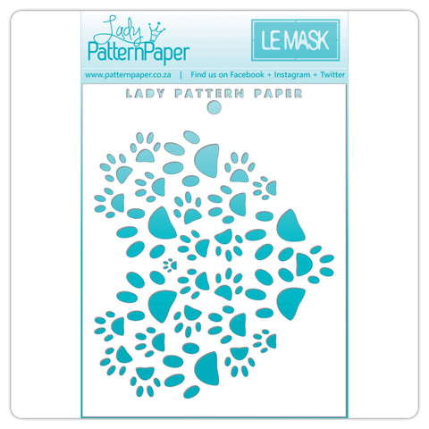 LADY PATTERN PAPER | LE MASK | Pawfect | Heart Paws Stencil