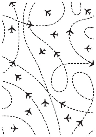 KAISERCRAFT EMBOSSING FOLDER - Flight Path