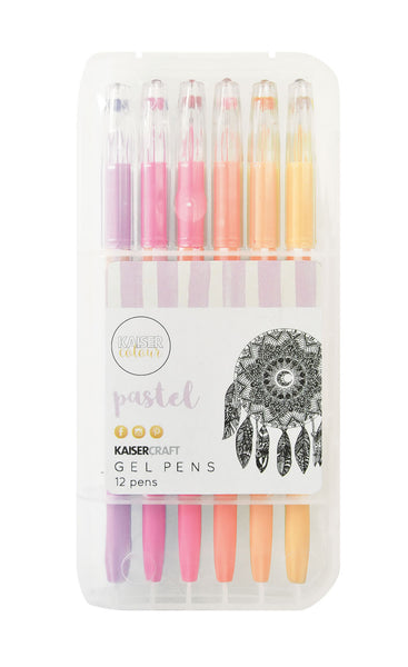 KAISERCRAFT Gel Pen Box | 12 Pastel Colours