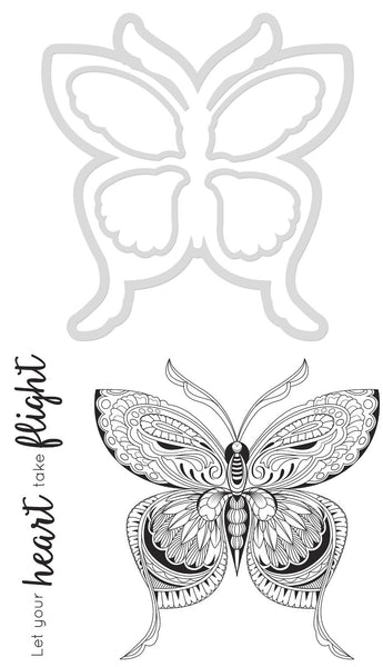 KAISERCRAFT DIES & STAMPS - Butterfly
