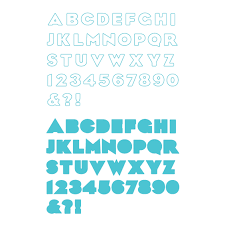 LIFESTYLE CRAFTS/QUICKUTZ Blue Skye Alphabet Set