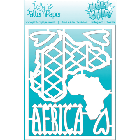 LADY PATTERN PAPER | Wild Africa | African Continent Chipboard