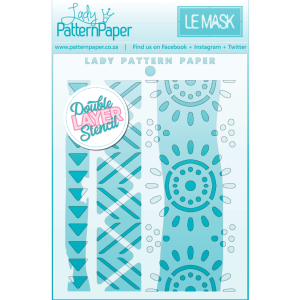 LADY PATTERN PAPER LE MASK | Wild Africa | Tribal Stencil