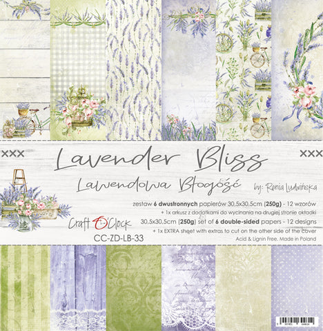 CRAFT O'CLOCK Lavender Bliss | Paper Pack | 12 x 12