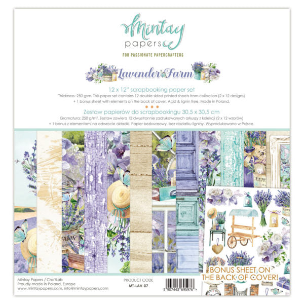 MINTAY Paper Pack | Lavender Farm 12 x 12
