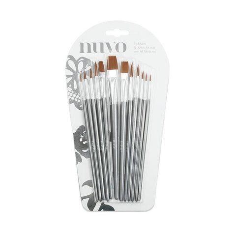 NUVO Paint Brushes / 12 Pack