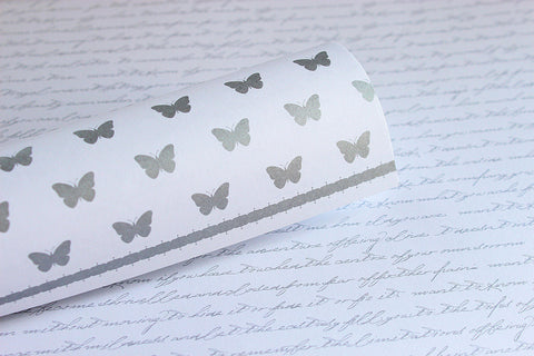 LADY PATTERN PAPER Metallic Silver Paper Collection