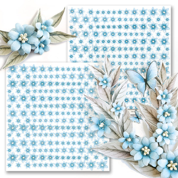 MARGARET PAPER DESIGN Summer Time | Flower Sheet | Blue Star Flowers