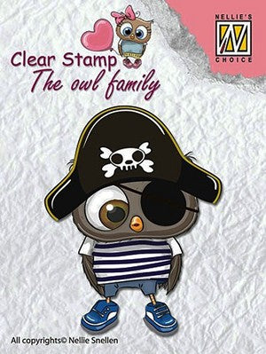 NELLIE'S CHOICE - Clear stamps / The Owl Family - Pirate