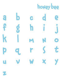 QUICKUTZ Honey Bee Classic Alphabet Die Set