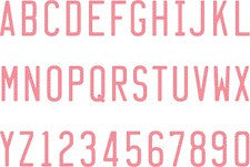 Quickutz Mini Alphabet Set / License Plate