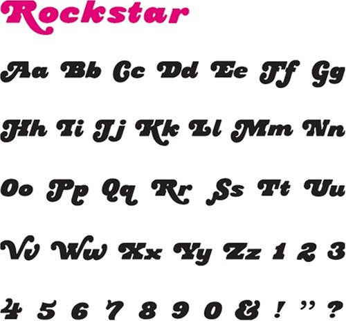 QUICKUTZ Rockstar Mini Complete Alphabet Set