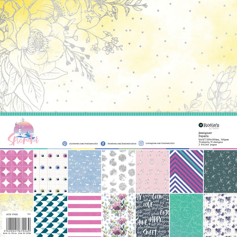 ROSIE'S STUDIO Splendid  Designer Papers | 14 sheets