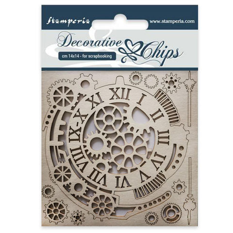 STAMPERIA Decorative Chips | Gears and Clocks