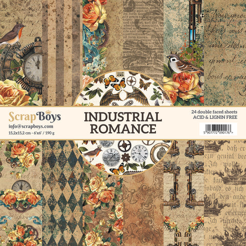 SCRAPBOYS Industrial Romance Paper Pad | 6x6