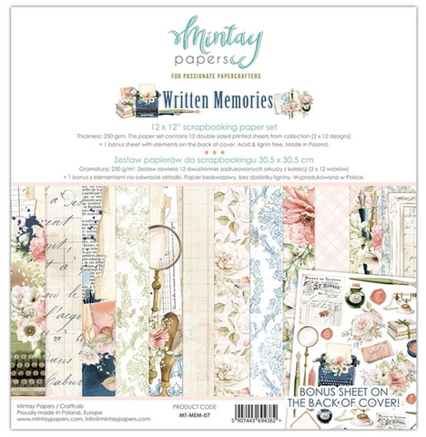 MINTAY Paper Pack | Written Memories 12 x 12