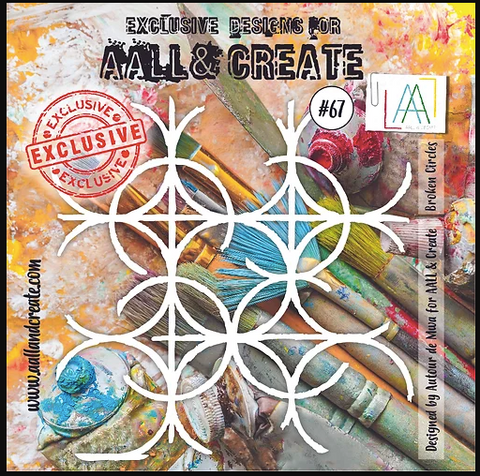 AALL & CREATE Stencil | #67 | Broken Circles